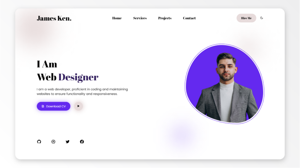 Responsive Personal Portfolio Website Using HTML CSS And JavaScript ...